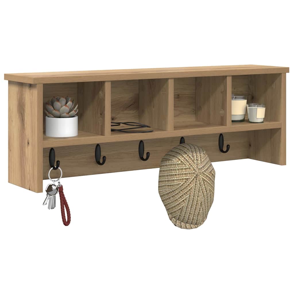 Wall-Mounted Coat Rack Wall-Mounted Artisan Oak 75 x 16 x 26 cm