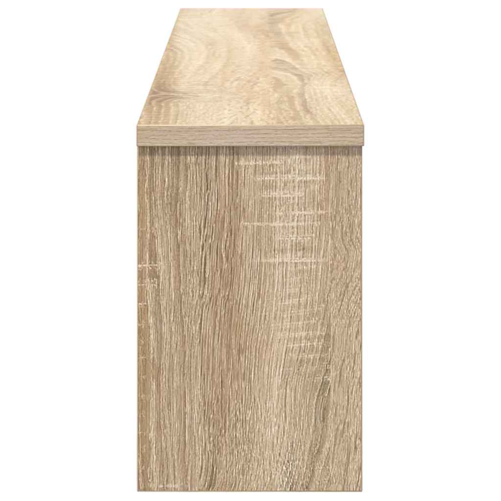 Wall-Mounted Coat Rack with Shelf Sonoma Oak 100 x 16 x 26 cm