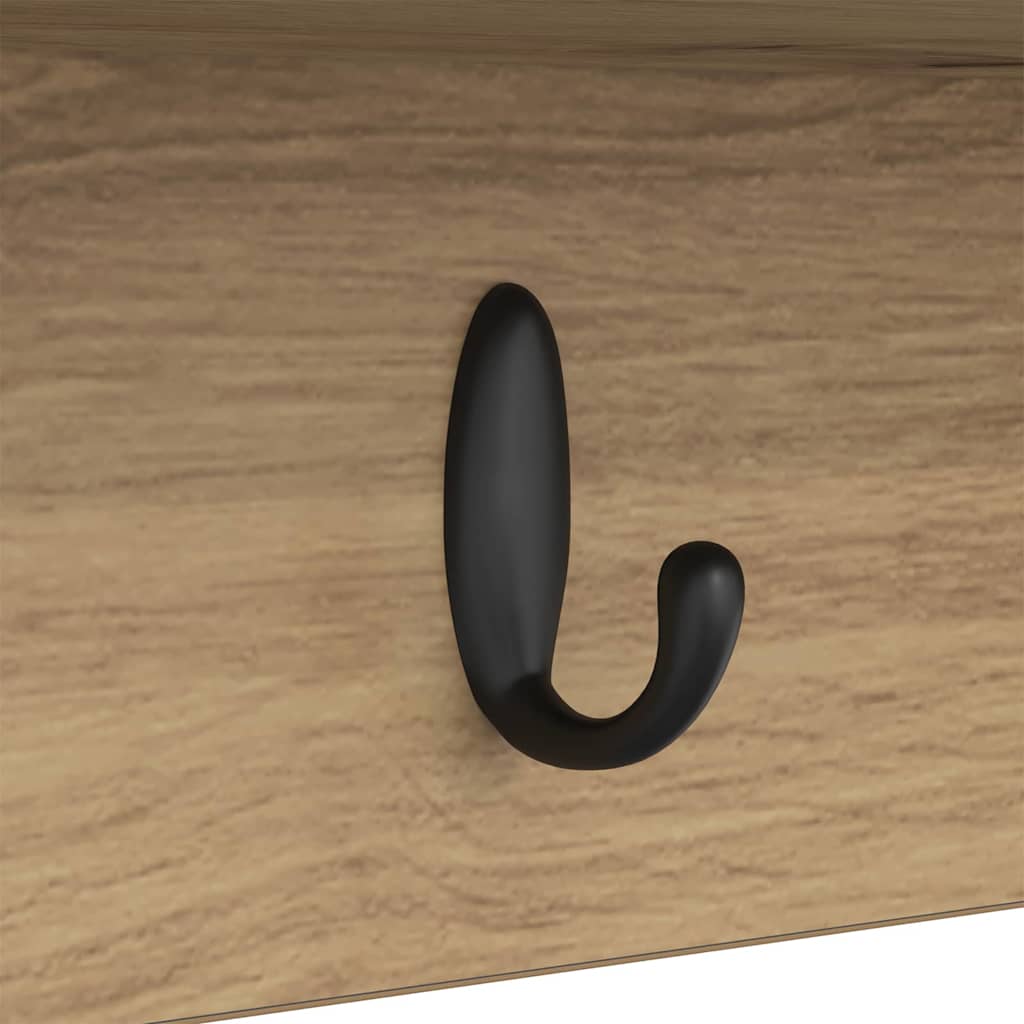 Wall-Mounted Coat Rack Wall-Mounted Artisan Oak Engineered wood