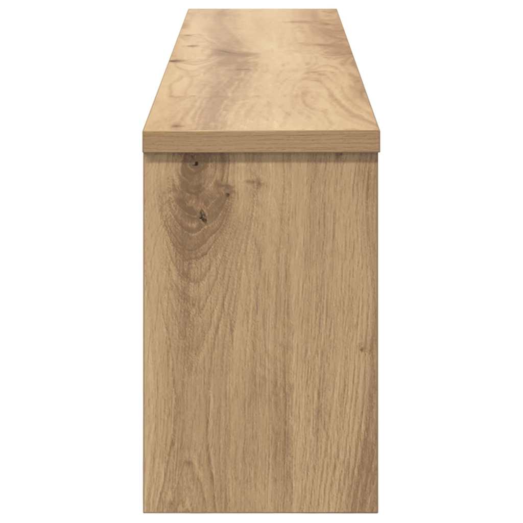 Wall-Mounted Coat Rack with Shelf Artisan Oak 100 x 16 x 26 cm