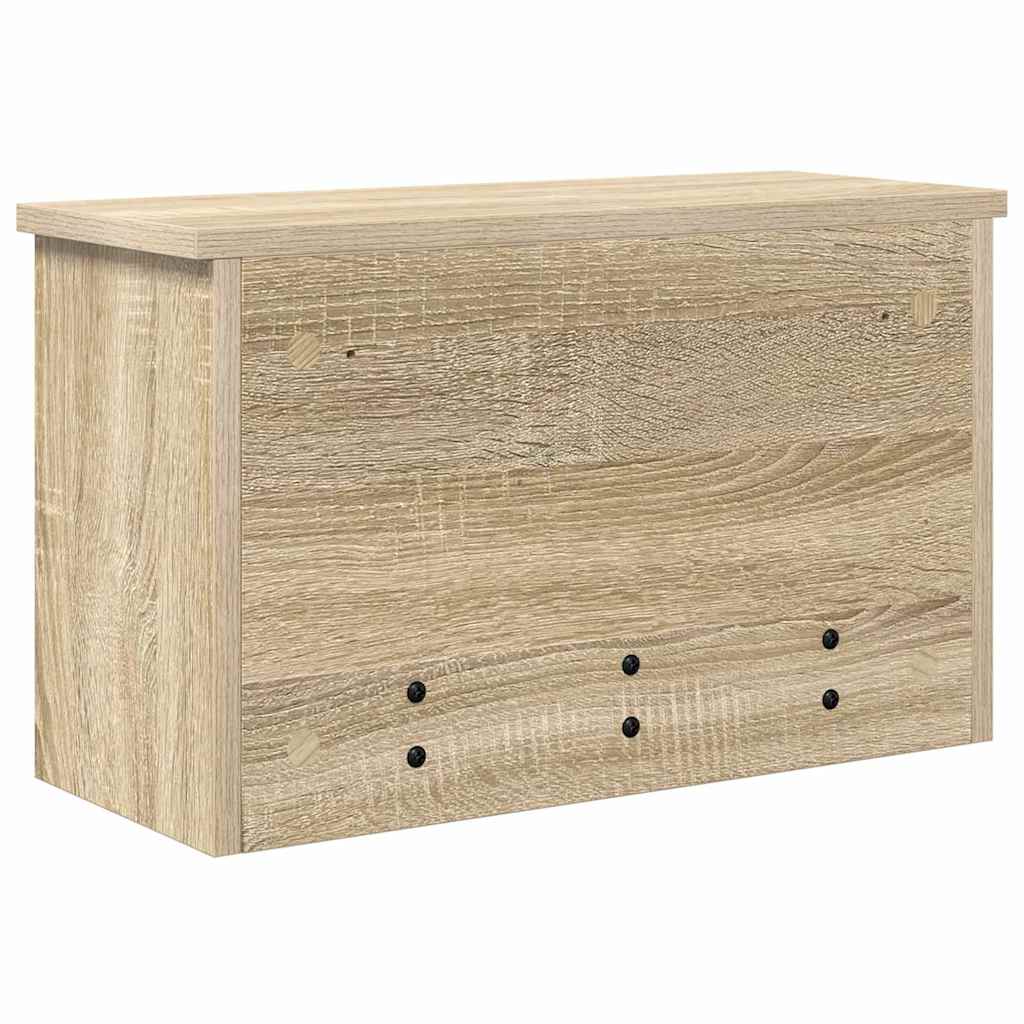 Wall-Mounted Coat Rack with Shelf Sonoma Oak 50 x 20 x 30 cm