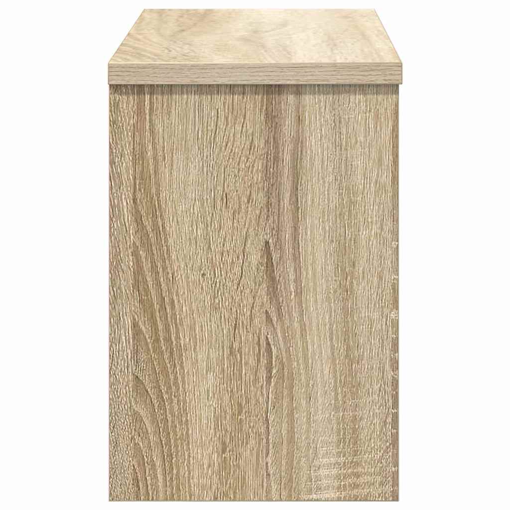 Wall-Mounted Coat Rack with Shelf Sonoma Oak 50 x 20 x 30 cm