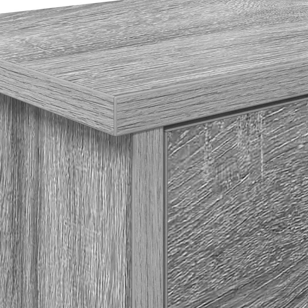 Wall-Mounted Coat Rack with Shelf Grey Sonoma 50 x 20 x 30 cm