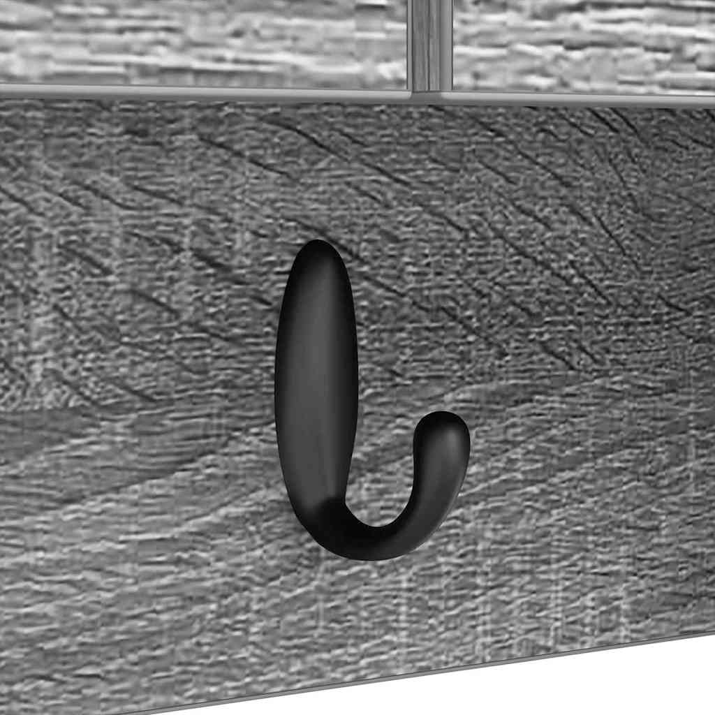 Wall-Mounted Coat Rack with Shelf Grey Sonoma 50 x 20 x 30 cm