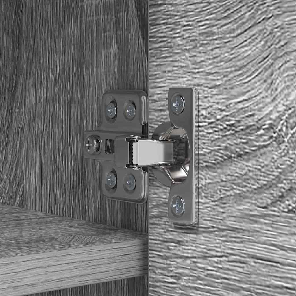 Wall-Mounted Coat Rack with Shelf Grey Sonoma 50 x 20 x 30 cm
