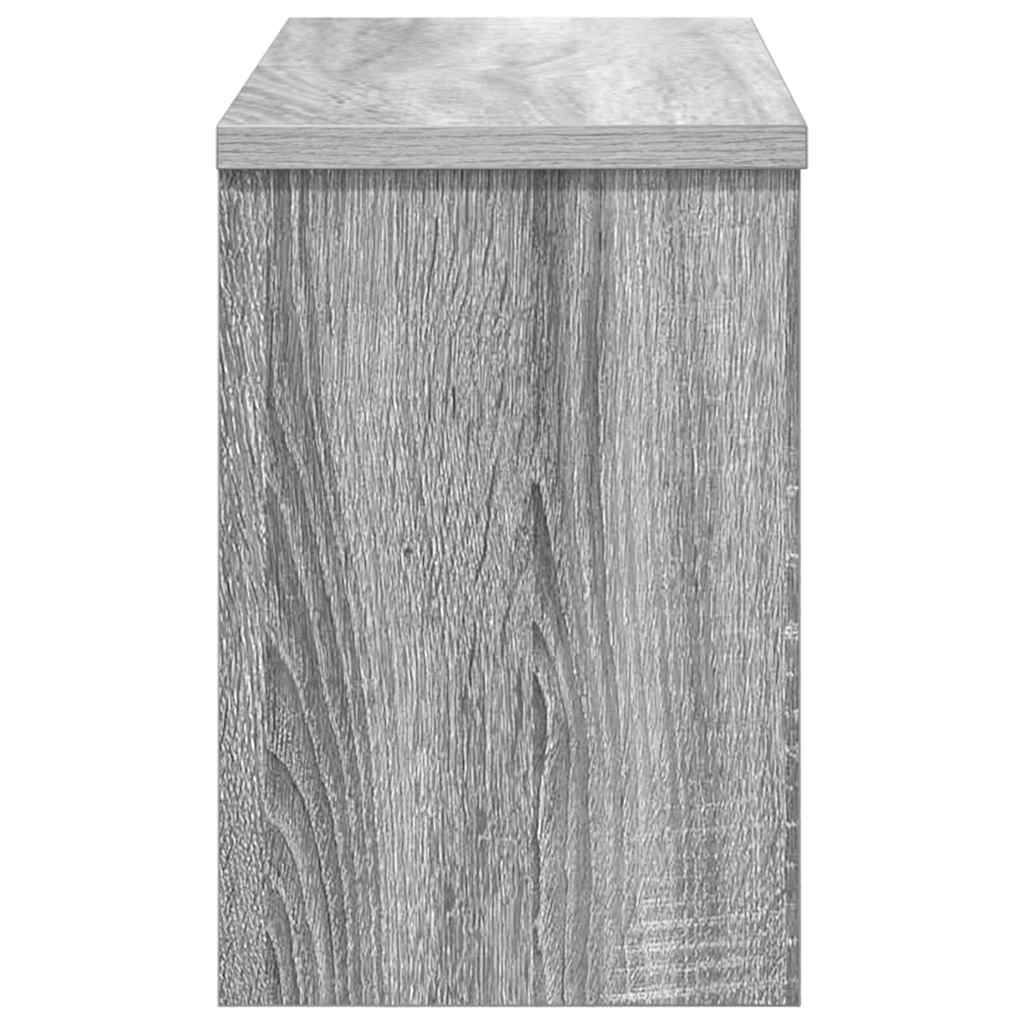 Wall-Mounted Coat Rack with Shelf Grey Sonoma 50 x 20 x 30 cm