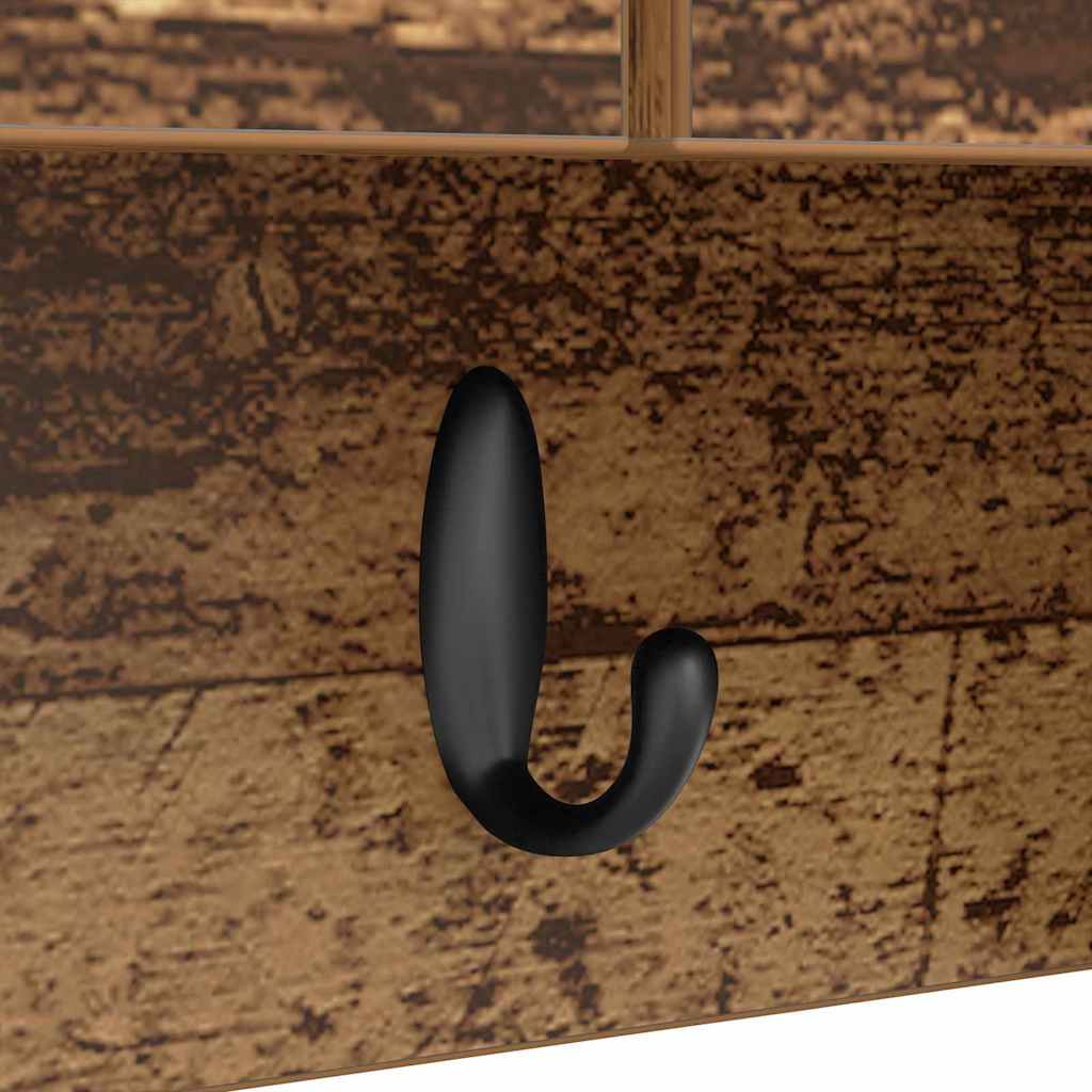 Wall-Mounted Coat Rack Old Wood 50 x 20 x 30 cm Engineered wood