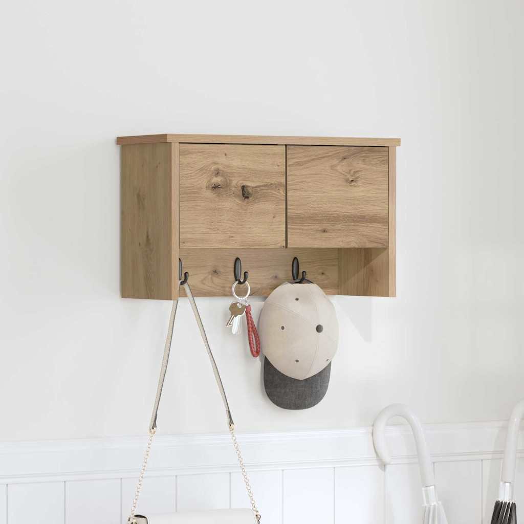 Wall-Mounted Coat Rack Wall-Mounted Artisan Oak 50 x 20 x 30 cm