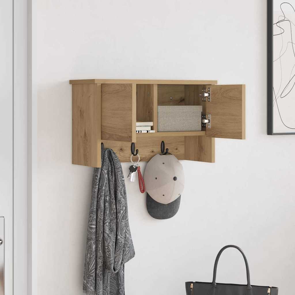 Wall-Mounted Coat Rack Wall-Mounted Artisan Oak 50 x 20 x 30 cm