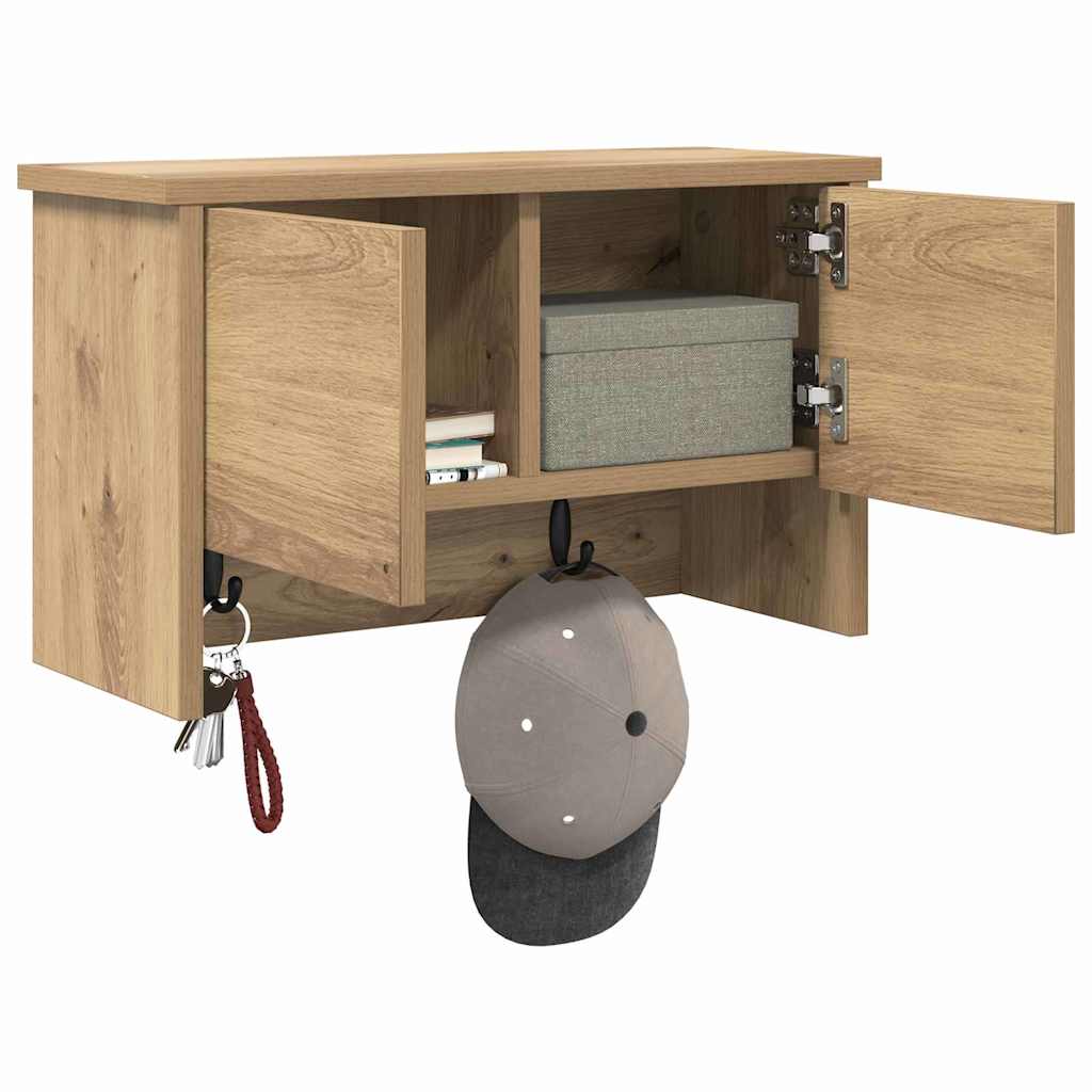 Wall-Mounted Coat Rack Wall-Mounted Artisan Oak 50 x 20 x 30 cm