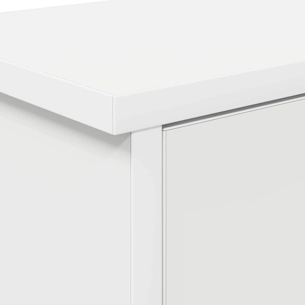 Wall-Mounted Coat Rack White 80 x 20 x 30 cm Engineered wood