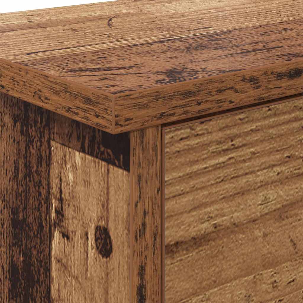 Wall-Mounted Coat Rack Old Wood 80 x 20 x 30 cm Engineered wood