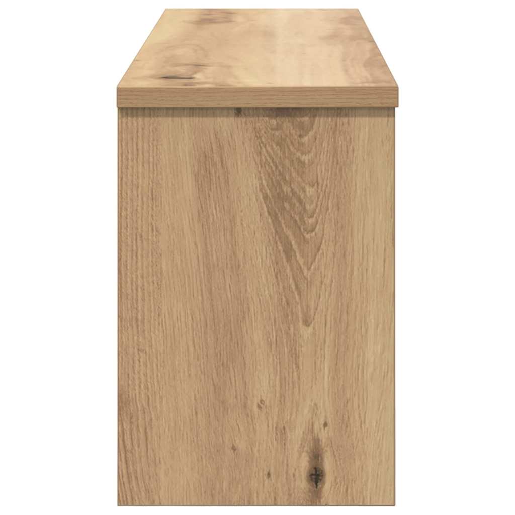 Wall-Mounted Coat Rack with Shelf Artisan Oak 80 x 20 x 30 cm