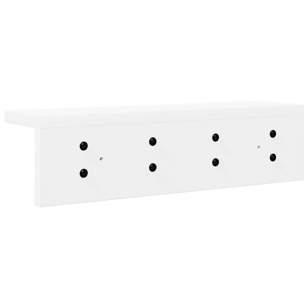 Wall-Mounted Coat Rack Wall-Mounted White 40 x 10.5 x 10.5 cm