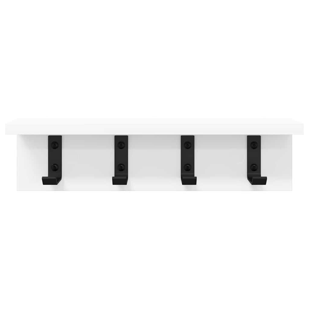 Wall-Mounted Coat Rack Wall-mounted White 40 x 10.5 x 10.5 cm