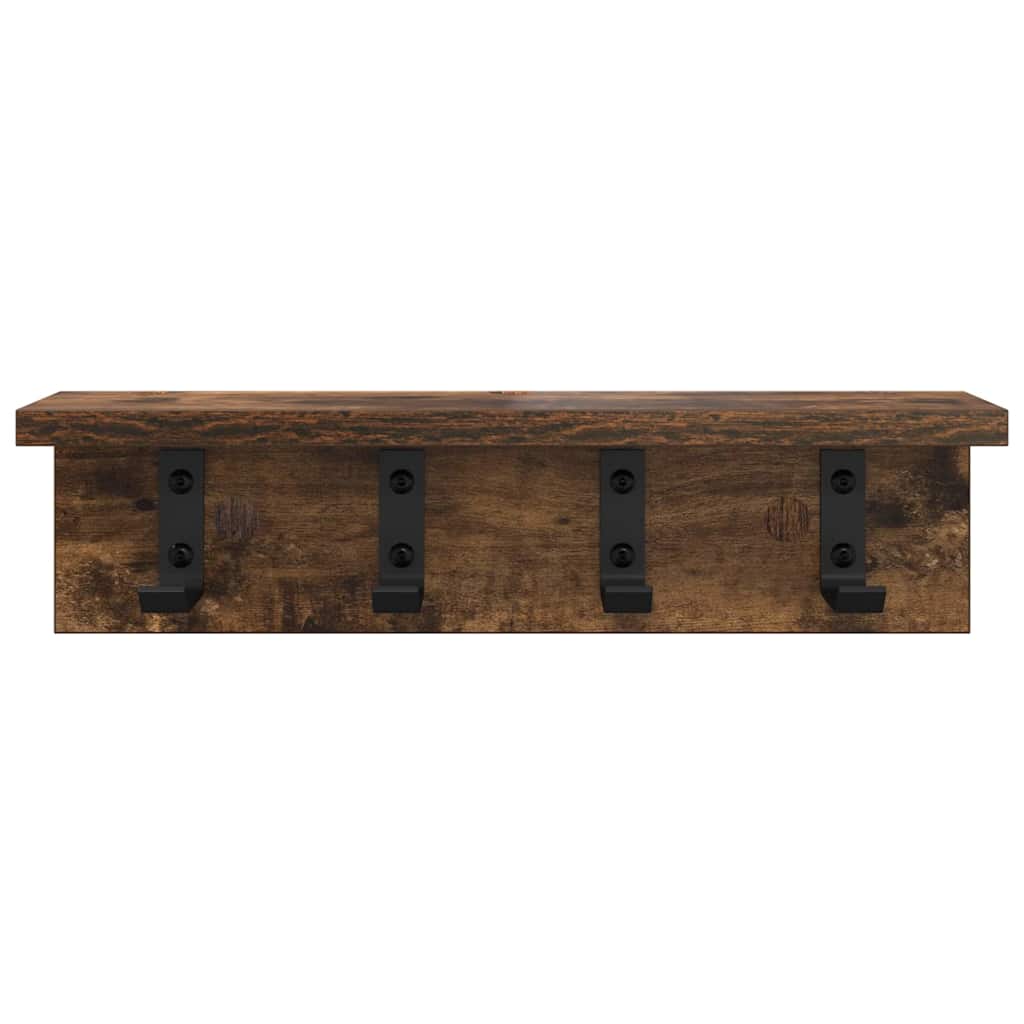 Wall-Mounted Coat Rack Wall-Mounted Smoked Oak Engineered wood