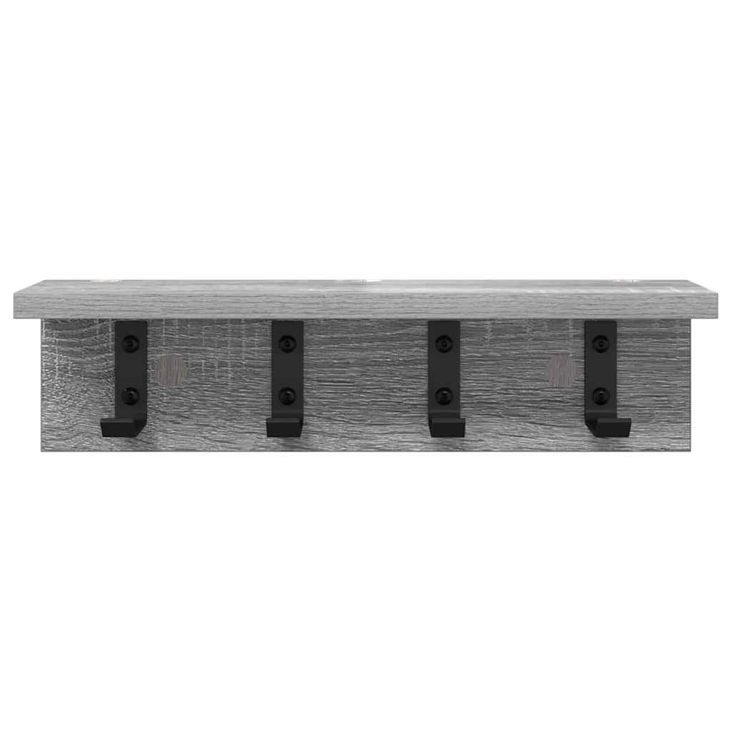 Wall-Mounted Coat Rack Grey Sonoma 40 x 10.5 x 10.5 cm