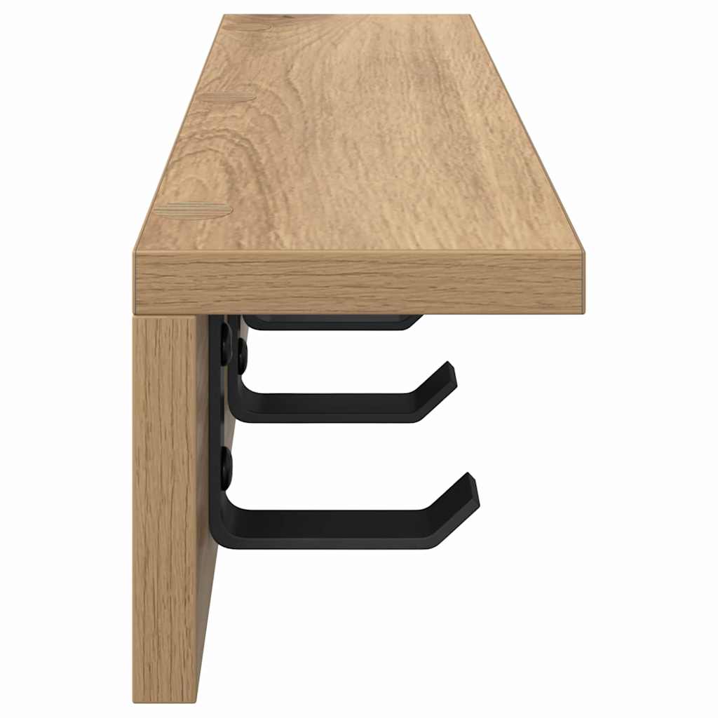 Wall-Mounted Coat Rack Wall-Mounted Artisan Oak Engineered wood