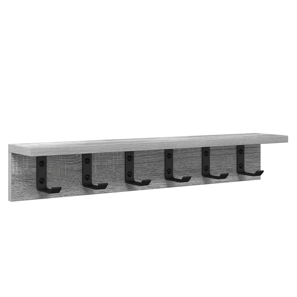 Wall-Mounted Coat Rack Wall-Mounted Grey Sonoma Engineered wood