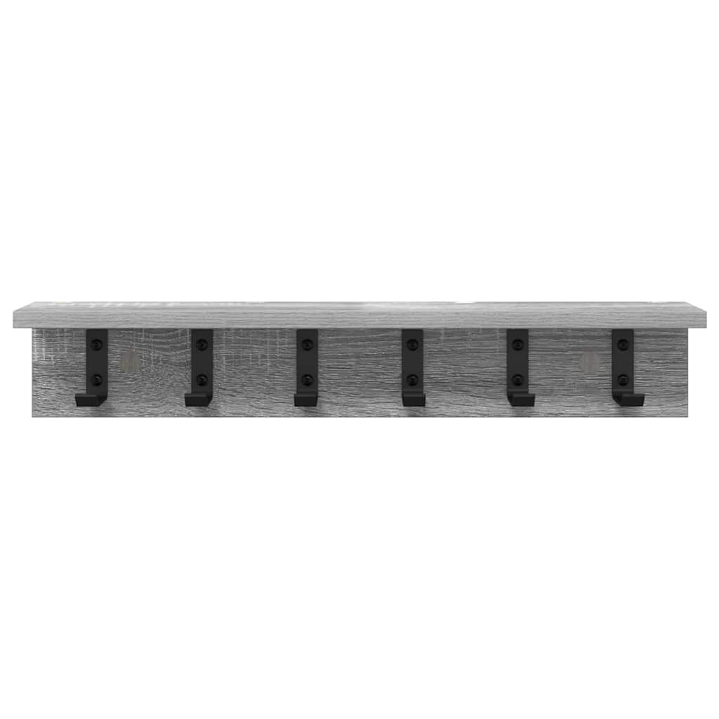 Wall-Mounted Coat Rack Wall-Mounted Grey Sonoma Engineered wood