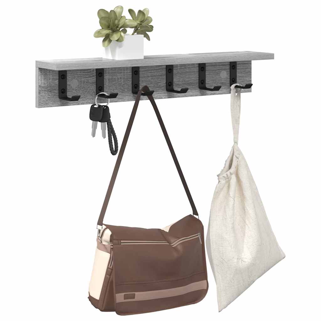 Wall-Mounted Coat Rack Wall-Mounted Grey Sonoma Engineered wood
