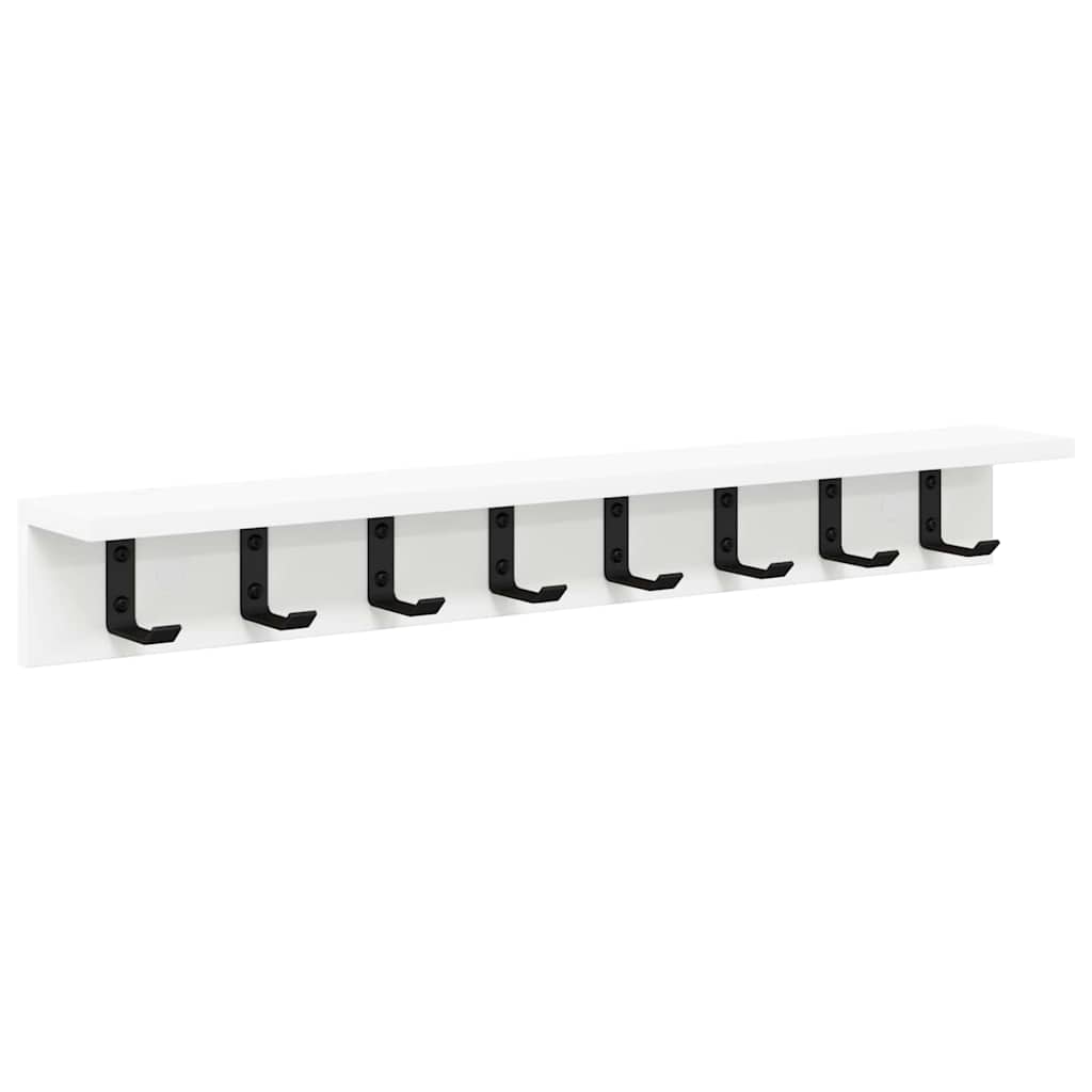 Wall-Mounted Coat Rack Wall-mounted White 80 x 10.5 x 10.5 cm