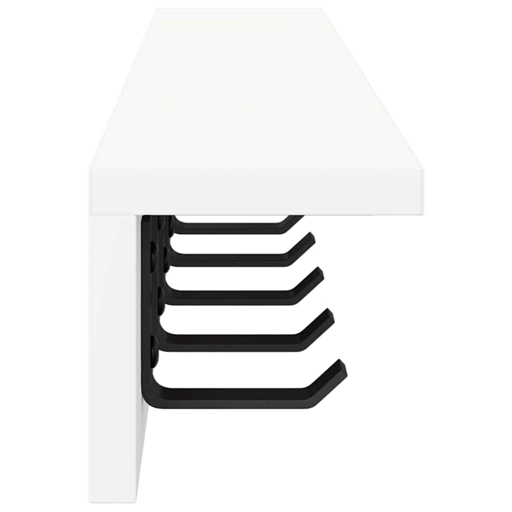 Wall-Mounted Coat Rack Wall-Mounted White 80 x 10.5 x 10.5 cm