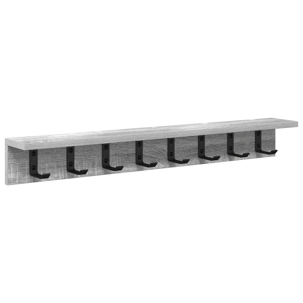 Wall-Mounted Coat Rack Grey Sonoma 80 x 10.5 x 10.5 cm