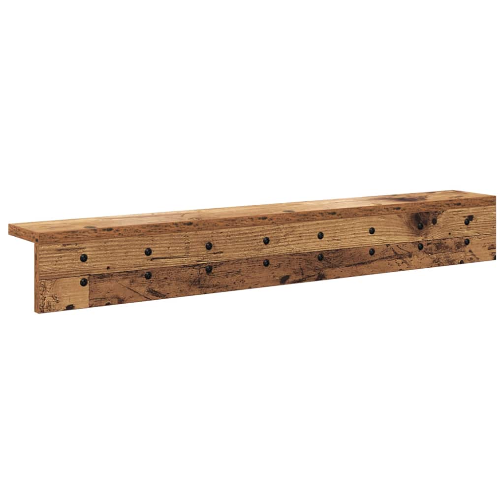 Wall-Mounted Coat Rack Old Wood 80 x 10.5 x 10.5 cm