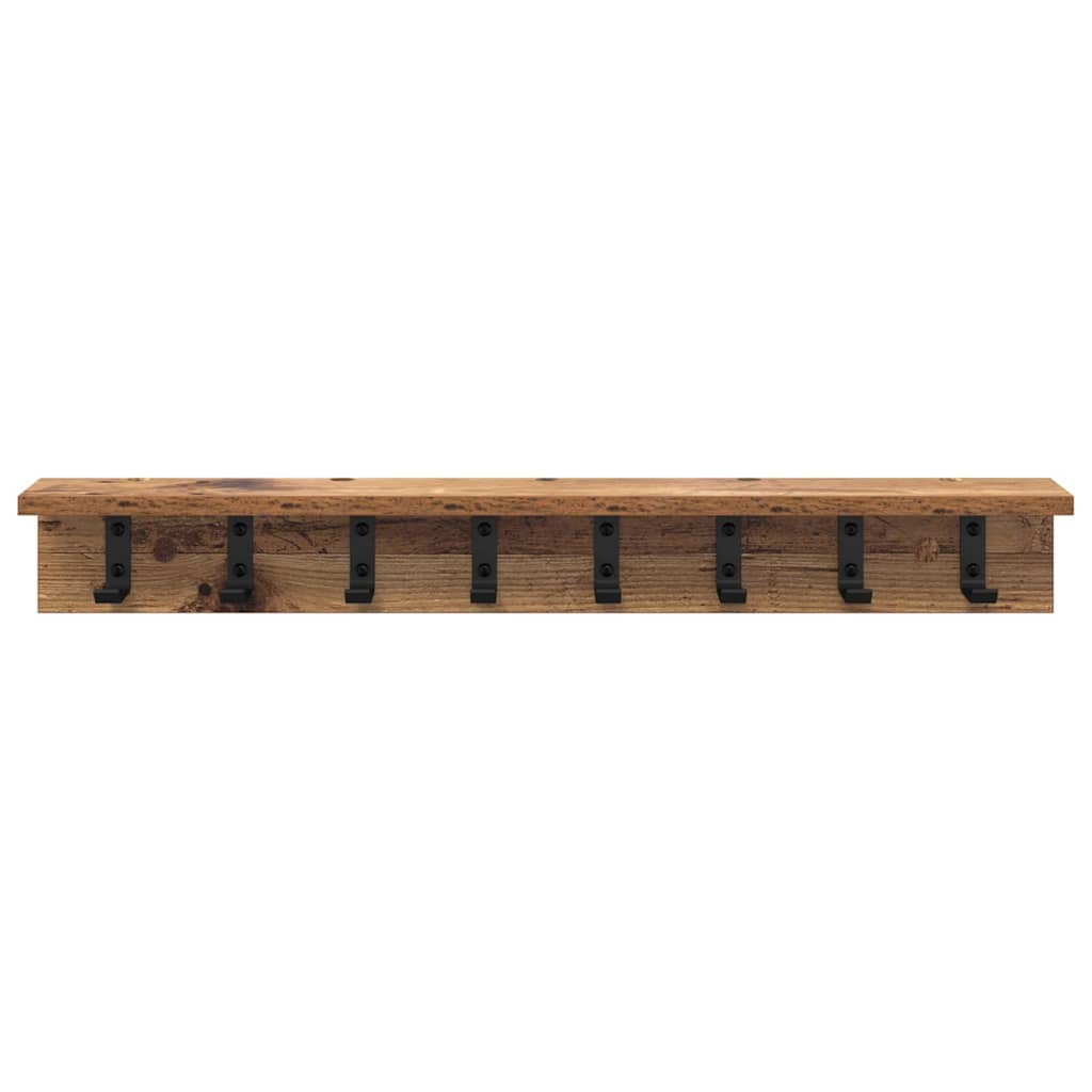 Wall-Mounted Coat Rack Old Wood 80 x 10.5 x 10.5 cm