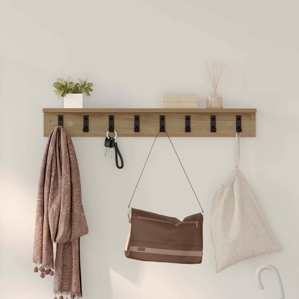 Wall-Mounted Coat Rack Wall-Mounted Artisan Oak Engineered wood