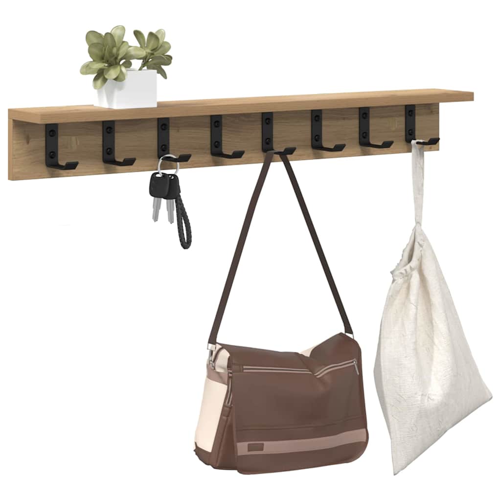 Wall-Mounted Coat Rack Wall-Mounted Artisan Oak Engineered wood