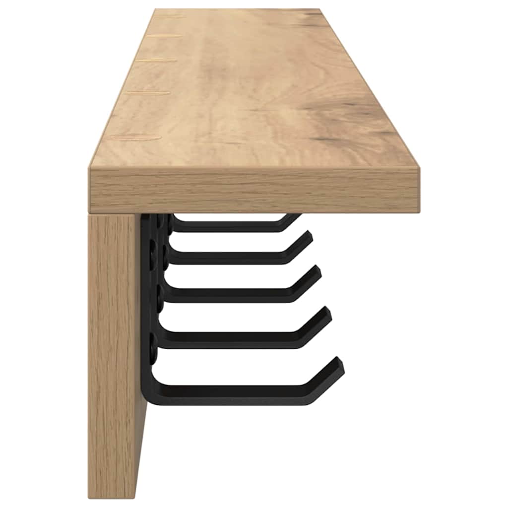 Wall-Mounted Coat Rack Wall-Mounted Artisan Oak Engineered wood