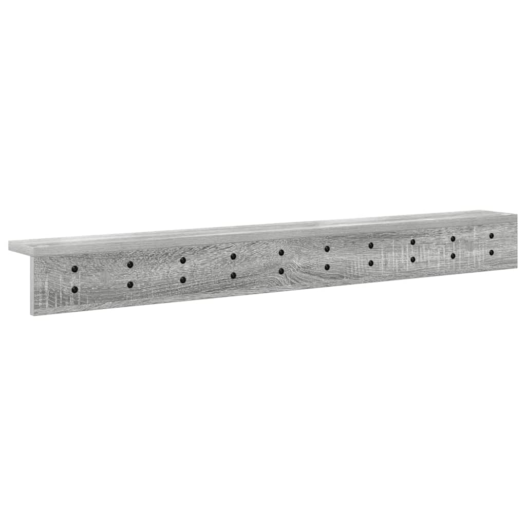 Wall-Mounted Coat Rack Grey Sonoma 100 x 10.5 x 10.5 cm