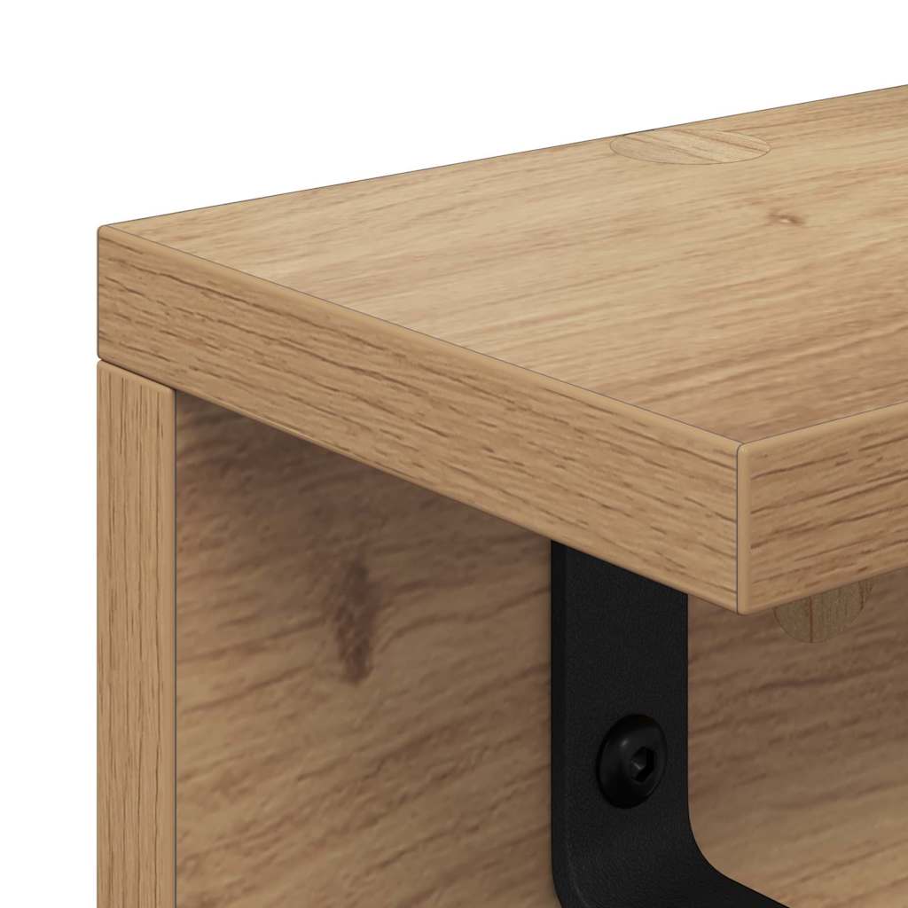 Wall-Mounted Coat Rack Artisan Oak 100 x 10.5 x 10.5 cm