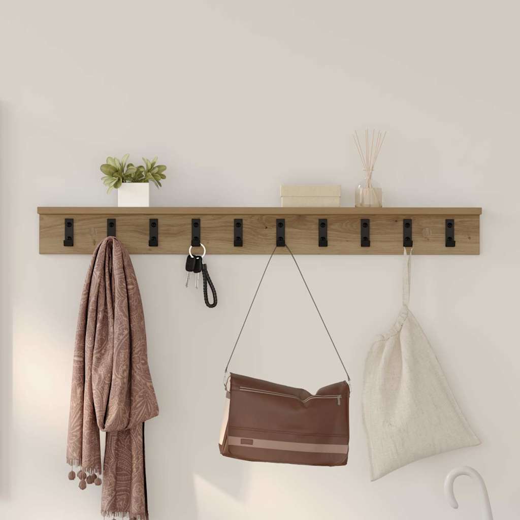 Wall-Mounted Coat Rack Wall-Mounted Artisan Oak Engineered wood
