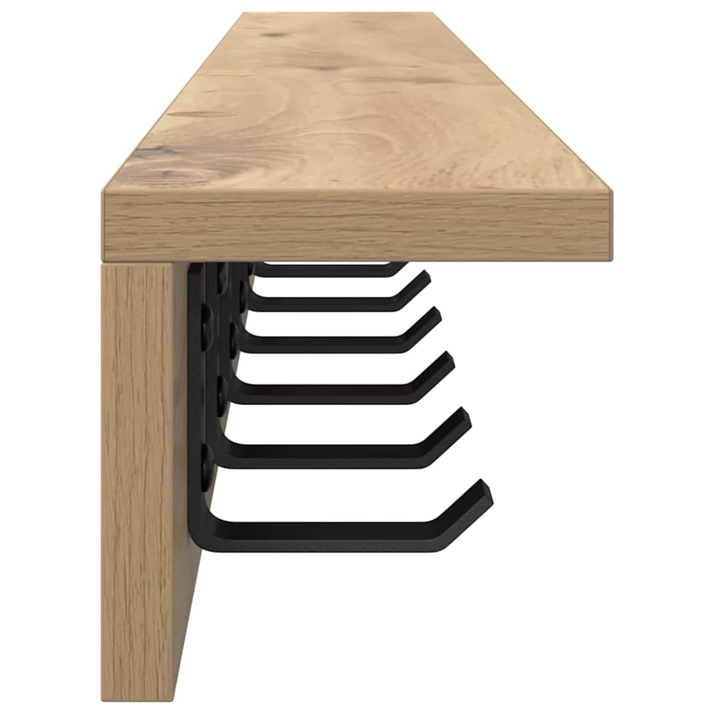 Wall-Mounted Coat Rack Wall-Mounted Artisan Oak Engineered wood