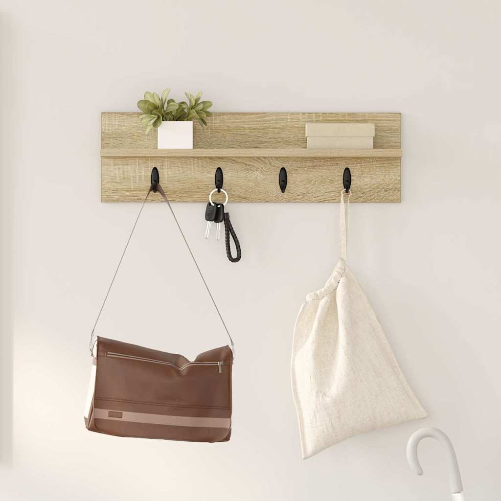 Wall-Mounted Coat Rack Wall-Mounted Sonoma Oak Engineered wood