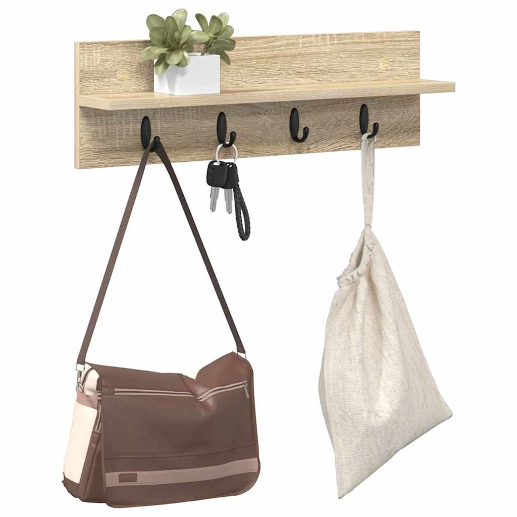 Wall-Mounted Coat Rack Wall-Mounted Sonoma Oak Engineered wood