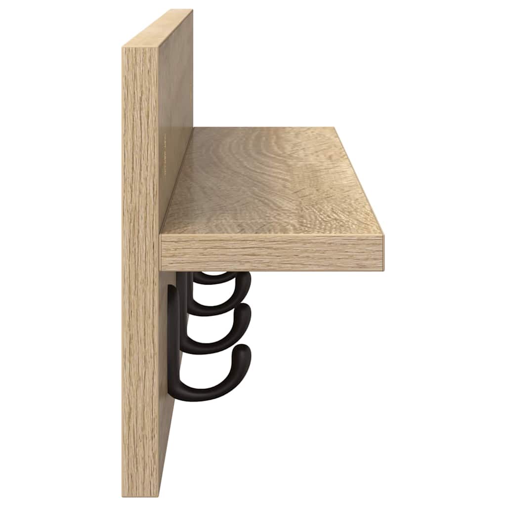 Wall-Mounted Coat Rack Wall-Mounted Sonoma Oak Engineered wood