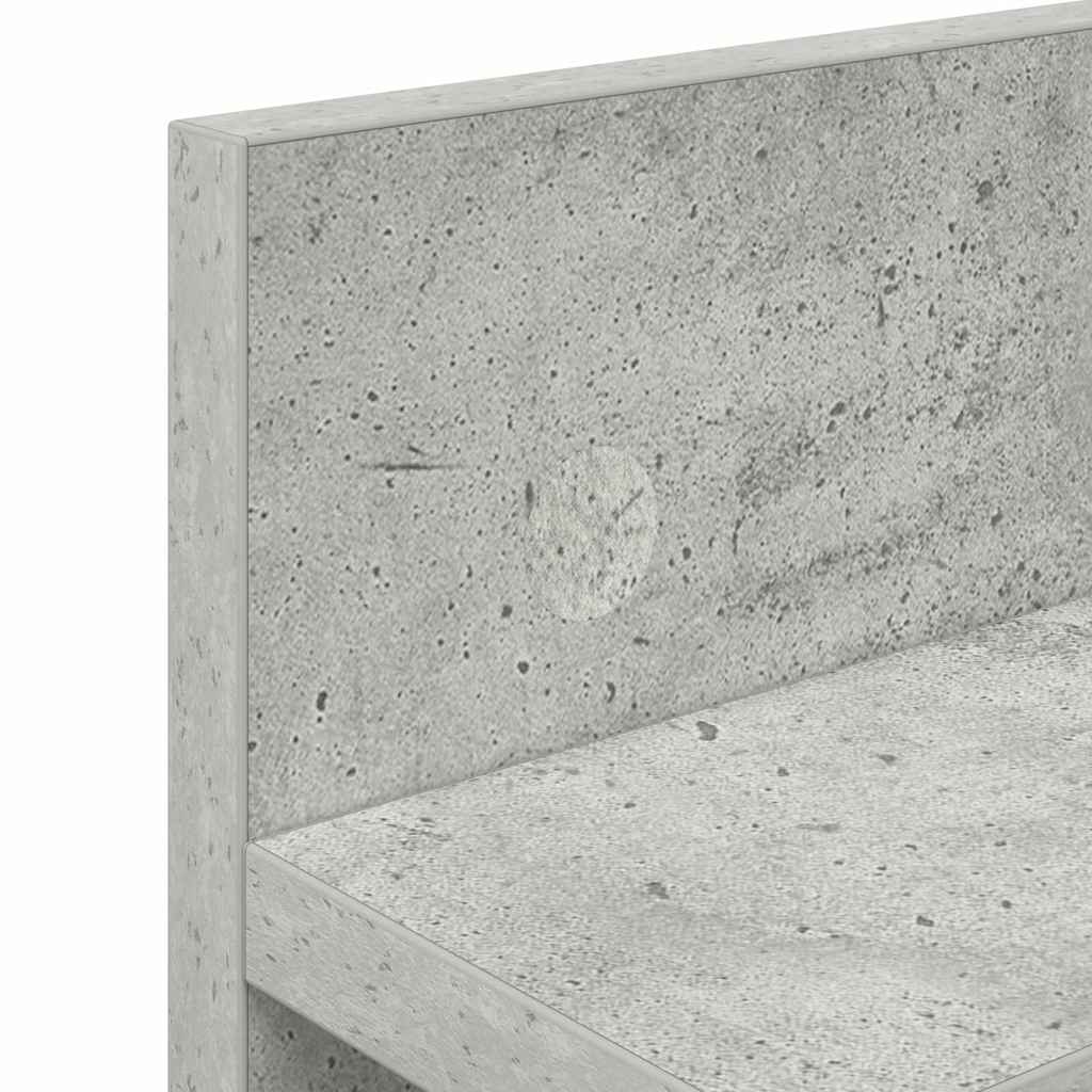 Wall-Mounted Coat Rack Concrete Grey 60 x 10.5 x 18 cm