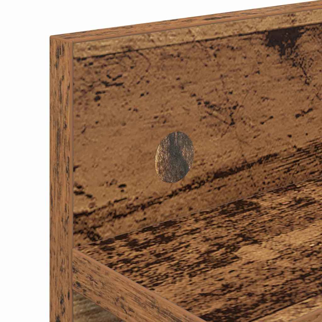 Wall-Mounted Coat Rack Wall-mounted Old Wood 60 x 10.5 x 18 cm