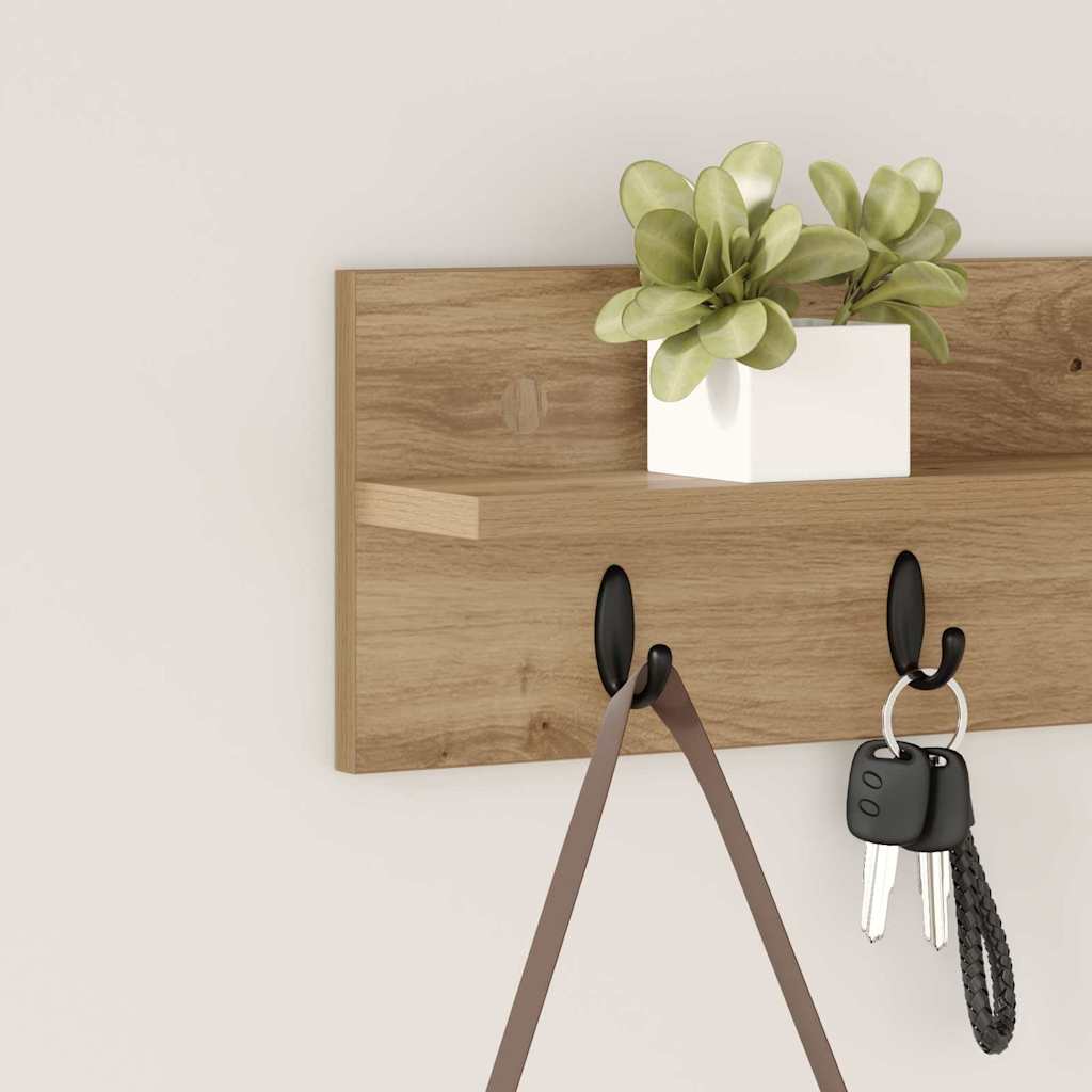 Wall-Mounted Coat Rack Wall-Mounted Artisan Oak Engineered wood