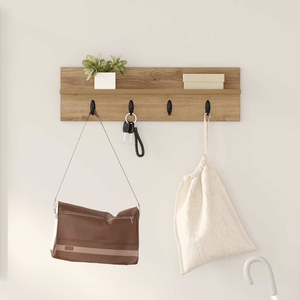 Wall-Mounted Coat Rack Wall-Mounted Artisan Oak Engineered wood