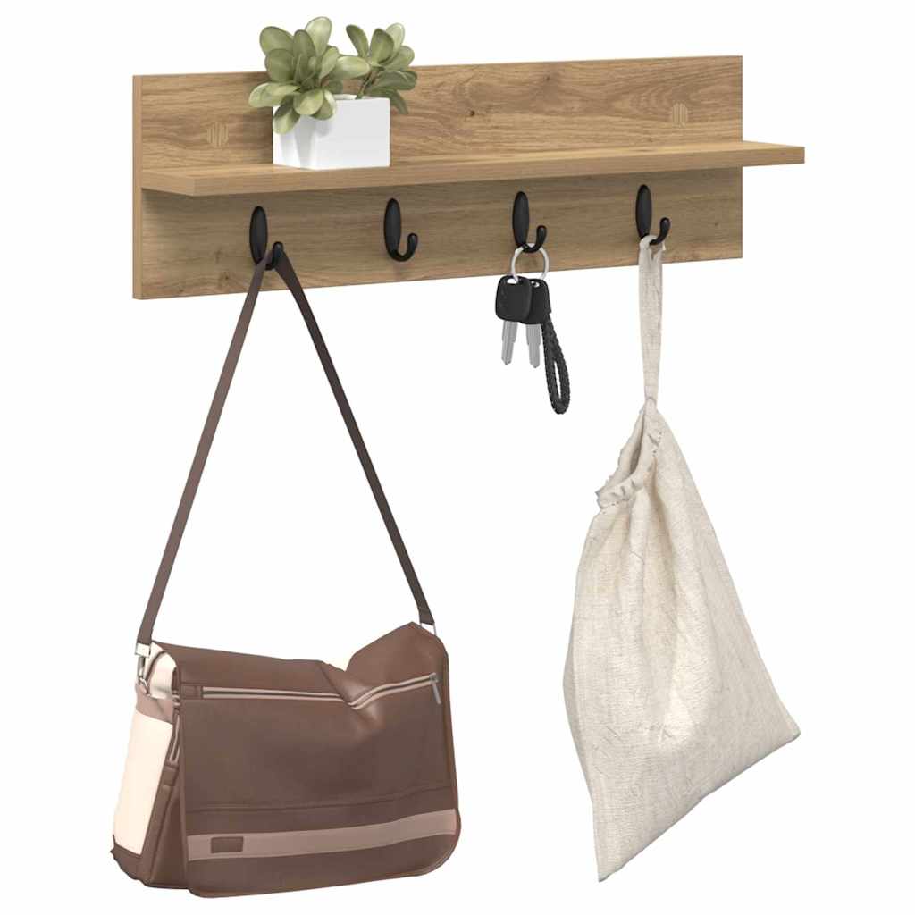 Wall-Mounted Coat Rack Wall-Mounted Artisan Oak Engineered wood