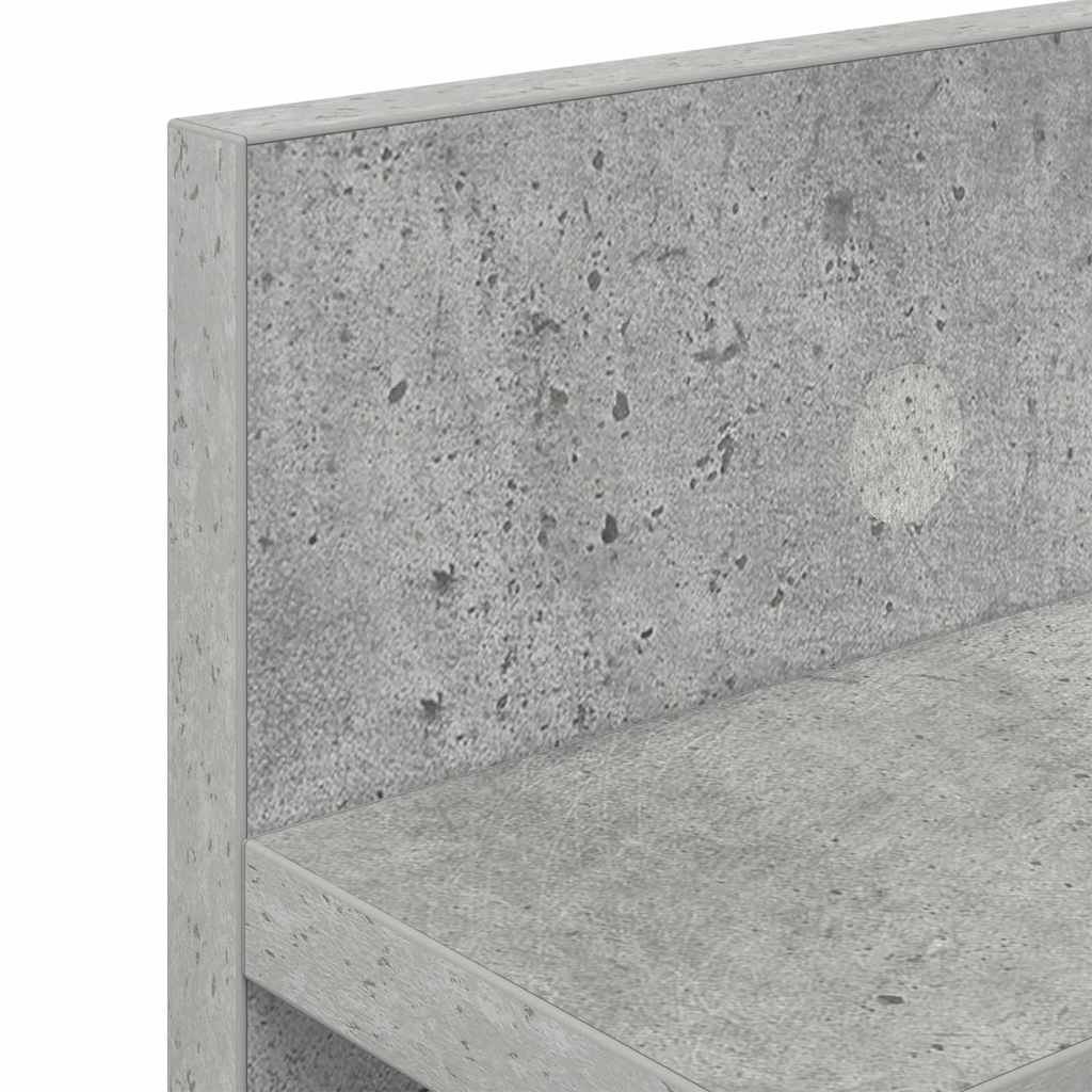 Wall-Mounted Coat Rack Concrete Grey 80 x 10.5 x 18 cm