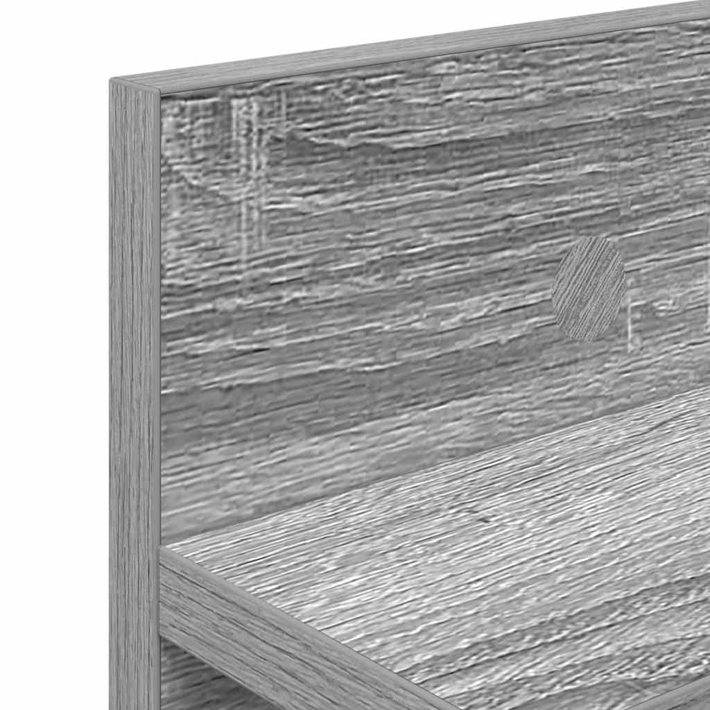 Wall-Mounted Coat Rack Grey Sonoma 80 x 10.5 x 18 cm
