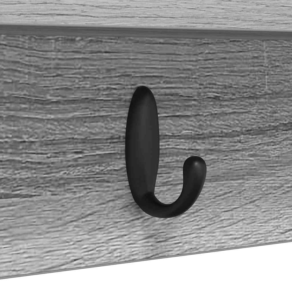 Wall-Mounted Coat Rack Wall-Mounted Grey Sonoma Engineered wood