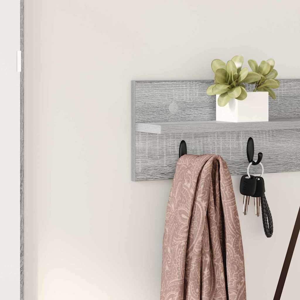 Wall-Mounted Coat Rack Wall-Mounted Grey Sonoma Engineered wood