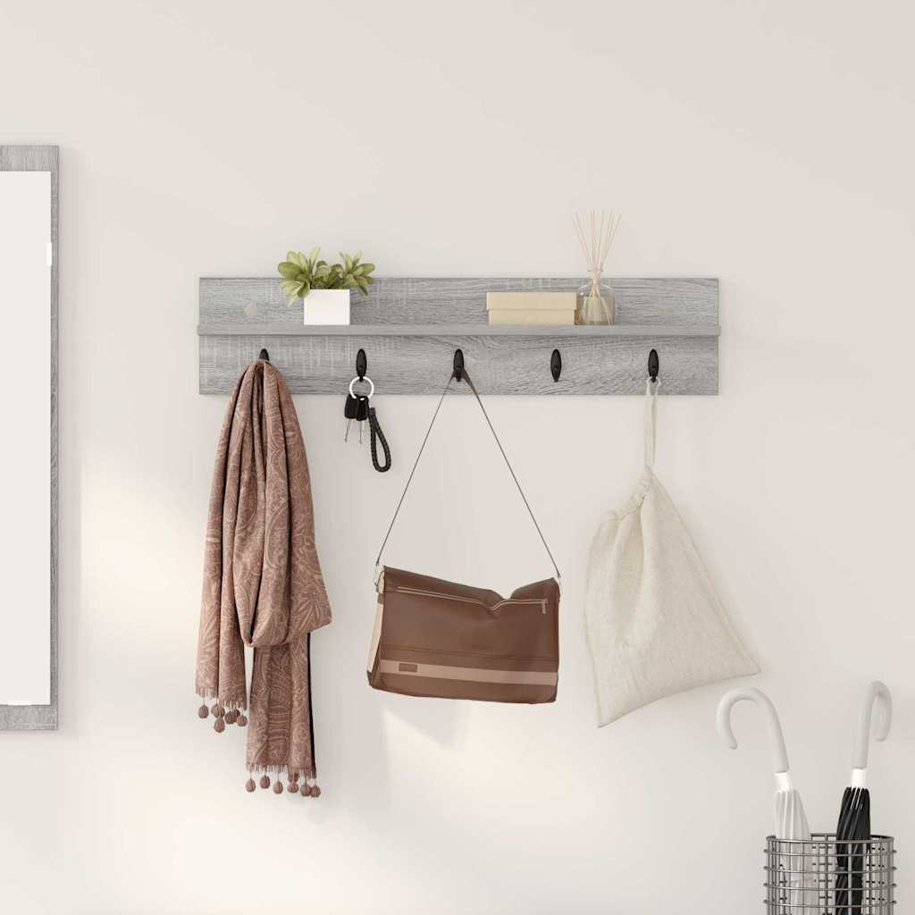 Wall-Mounted Coat Rack Wall-Mounted Grey Sonoma Engineered wood